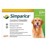 Simparica Chewables For Large Dogs 20-40kg (44 to 88lbs) Green