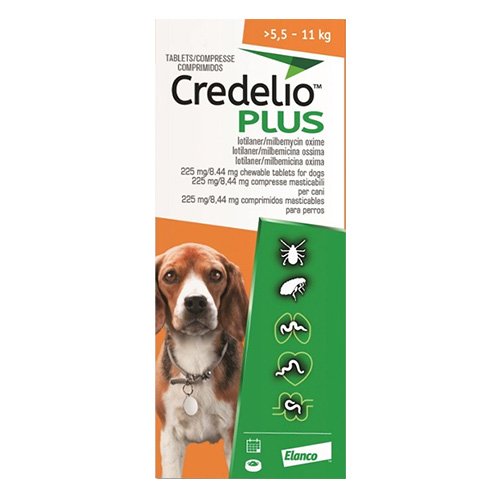 CREDELIO PLUS For Medium Dog 5.5-11kg Orange