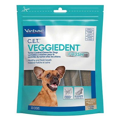 VeggieDent Dental Chews For Extra Small Dogs