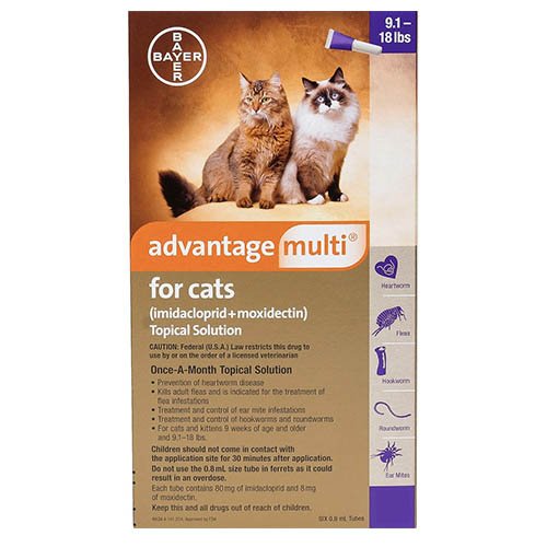 Advantage Multi (Advocate) For Cats Over 4Kg (Purple)