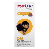 Bravecto For Toy Dogs 2-4.5kg (4.4 to 10lbs) Yellow