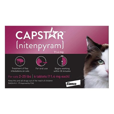 Capstar Flea Control Tablets Cats 0.5-11Kg
