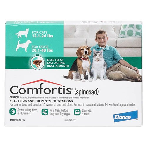 Comfortis For Dogs 9.1 - 18 Kg (Green)