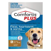 Comfortis Plus (Trifexis) Chewable Tablets for Xlarge Dogs 27-54 kg (60 to 120lbs) Brown