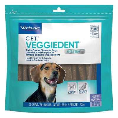 VeggieDent Dental Chews For Medium Dogs