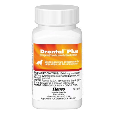 Drontal Wormers Tabs For Dogs 35Kg