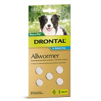 Drontal Wormers Tabs For Dogs 10Kg