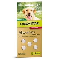 Drontal Wormers Tabs For Dogs 35Kg