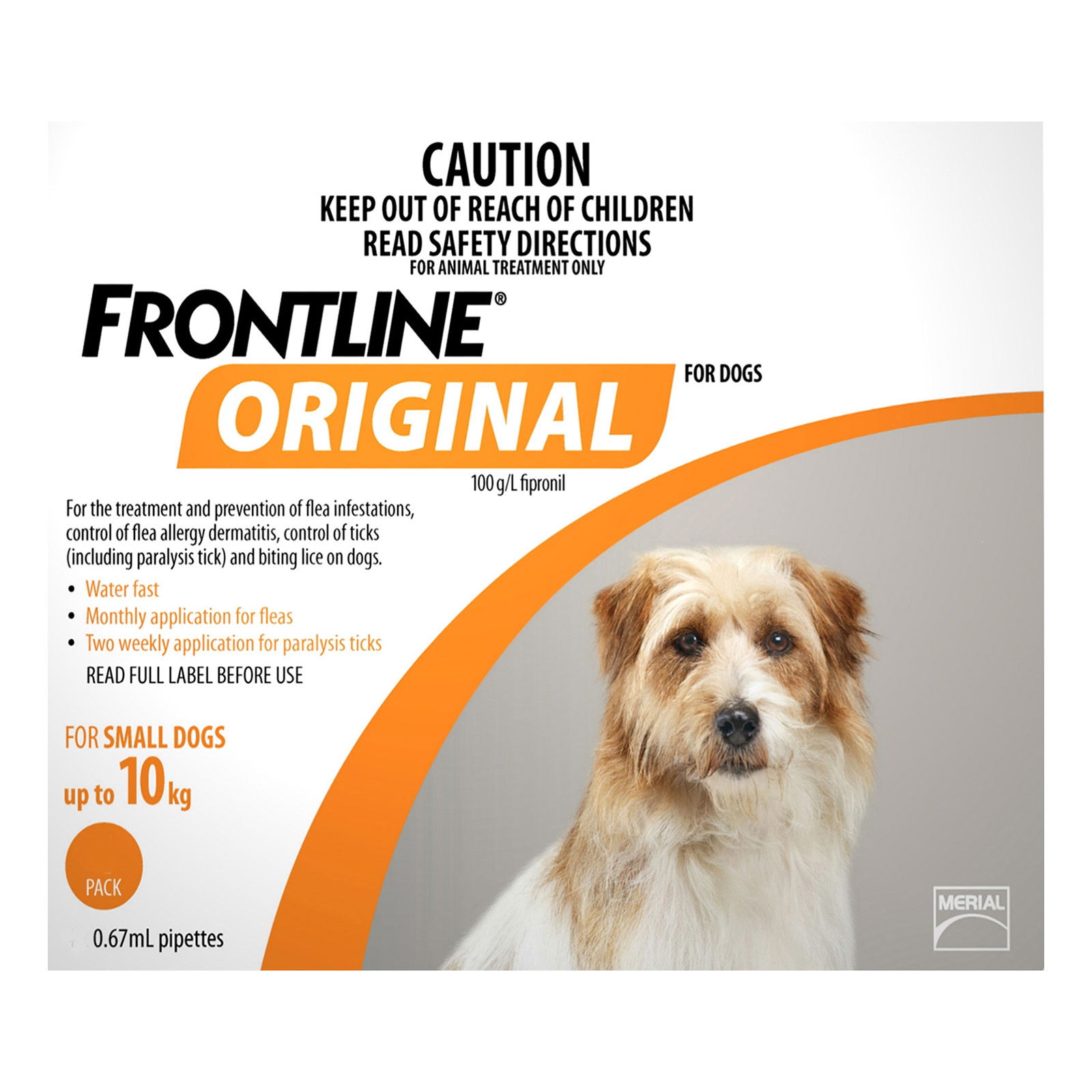 Frontline plus shops label