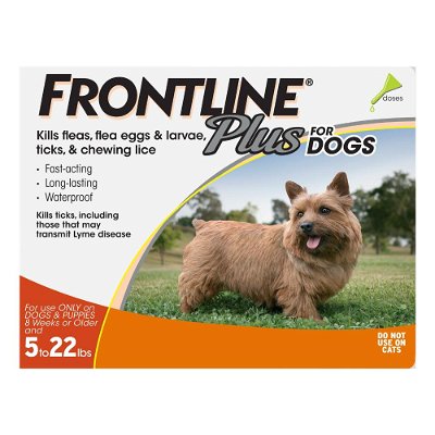 Frontline Plus For Small Dogs upto 10kg (upto 22lbs) Orange
