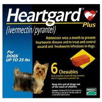 Heartgard Plus Chewables For Small Dogs upto 11kg (upto 25lbs) Blue