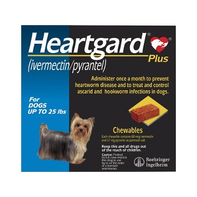 Heartgard Plus Chewables For Small Dogs upto 11kg (upto 25lbs) Blue