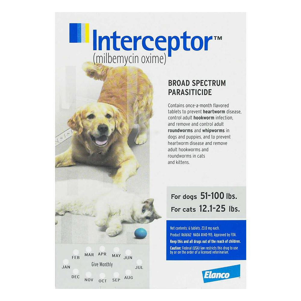 Interceptor spectrum blue hot sale for large dogs