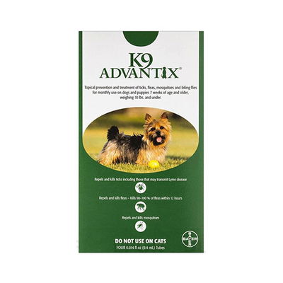 K9 Advantix For Small Dogs & Pups Up To 4Kg (Green)