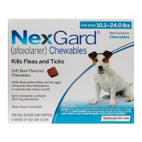 Nexgard Chewables For Medium Dogs 4-10kg (10 to 24lbs) Blue