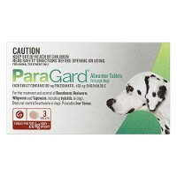 Paragard Broad Spectrum Wormer For Large Dogs 44 lbs (20 Kg) Red