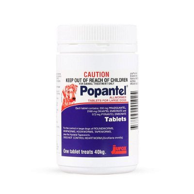 Popantel For Dogs 40 Kg - 88lbs