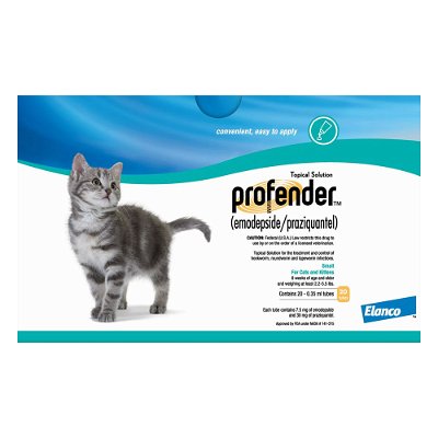 Profender Allwormer For Small Cats & Kittens (0.35 ml) 2.2-5.5 lbs