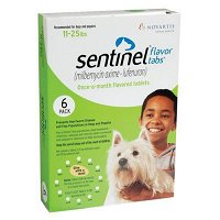 Sentinel For Dogs 11-25 Lbs (Green)