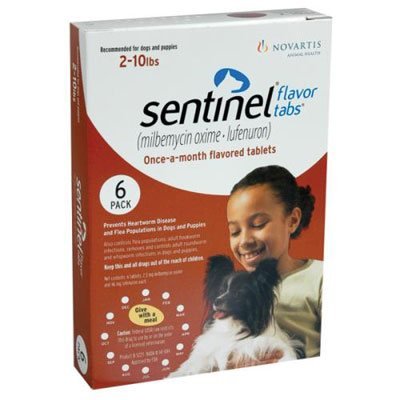 Sentinel For Dogs 2-10 Lbs (Brown)