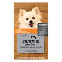 Sentinel Spectrum Tasty Chews For Very Small Dogs upto 4kg (2 to 8lbs) Orange