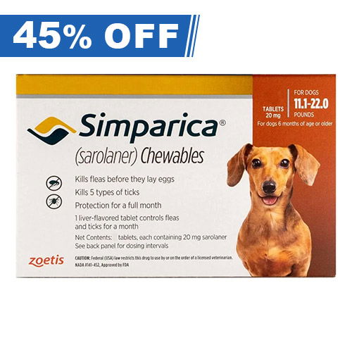 Simparica orange 2024 for dogs