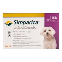 Simparica Chewables For Very Small Dogs 2.5-5kg (5.5 to 11lbs) Purple