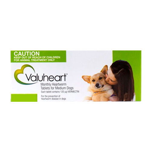 Buy Valuheart Heartworm Tablets For Large Dogs 21 To 40Kg (Gold)